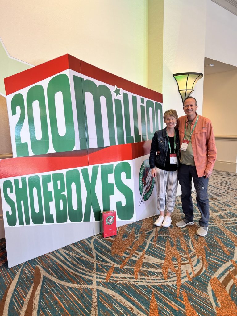 Mike and Julie at a global Samaritans Purse Conference, 2023
